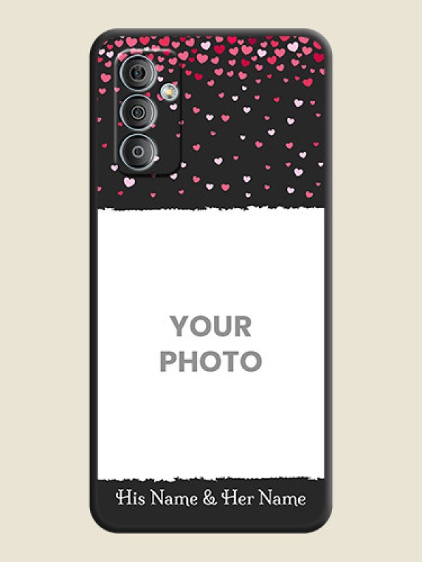 Custom Fall in Love with Your Partner  on Photo on Space Black Soft Matte Phone Cover - Samsung Galaxy M13 4G - alternate view