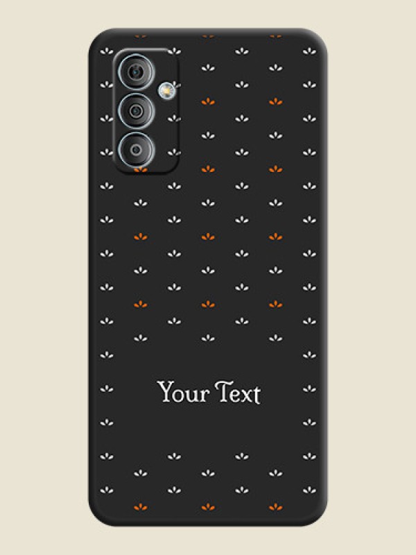 Custom Simple Pattern With Custom Text On Space Black Personalized Soft Matte Phone Covers -Samsung Galaxy M13 4G - alternate view