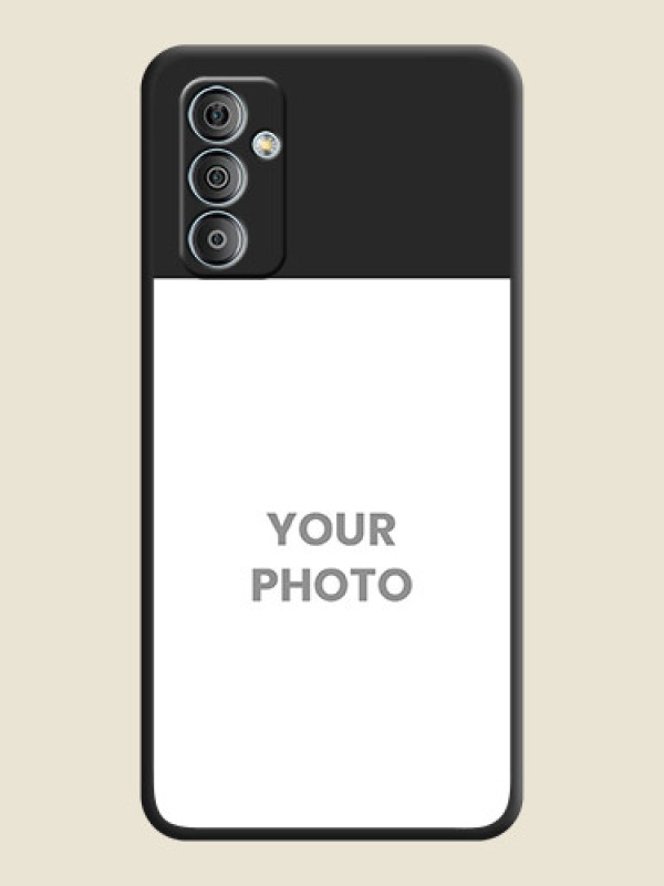 Custom Image Upload With Space Black Color On Custom Soft Matte Mobile Back Cover - Samsung Galaxy M13 4G - alternate view