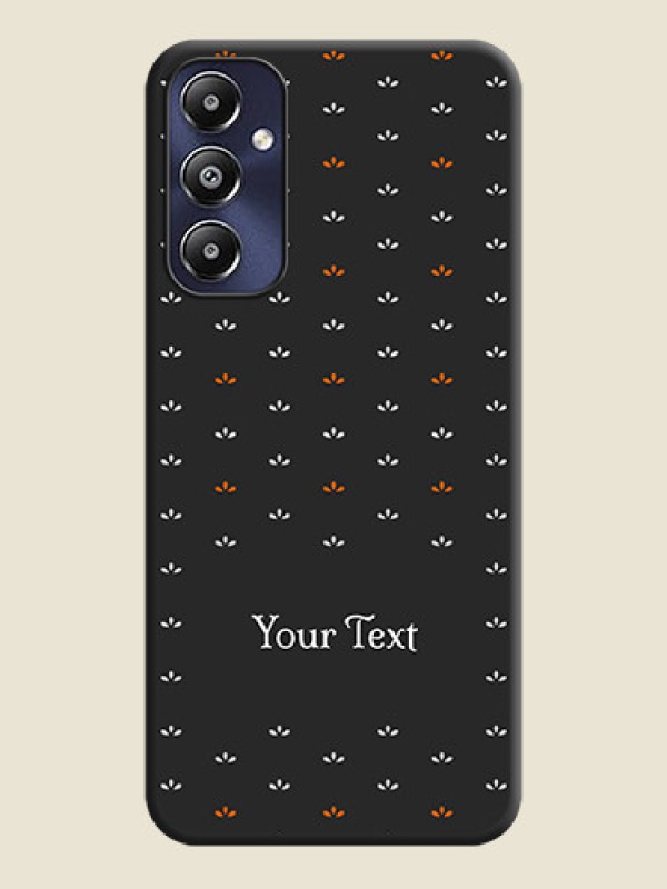 Custom Simple Pattern With Custom Text On Space Black Personalized Soft Matte Phone Covers - Galaxy M14 4G - alternate view
