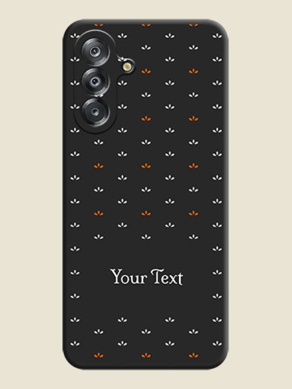 Custom Simple Pattern With Custom Text On Space Black Custom Soft Matte Mobile Back Cover - Samsung Galaxy M17 5G - alternate view