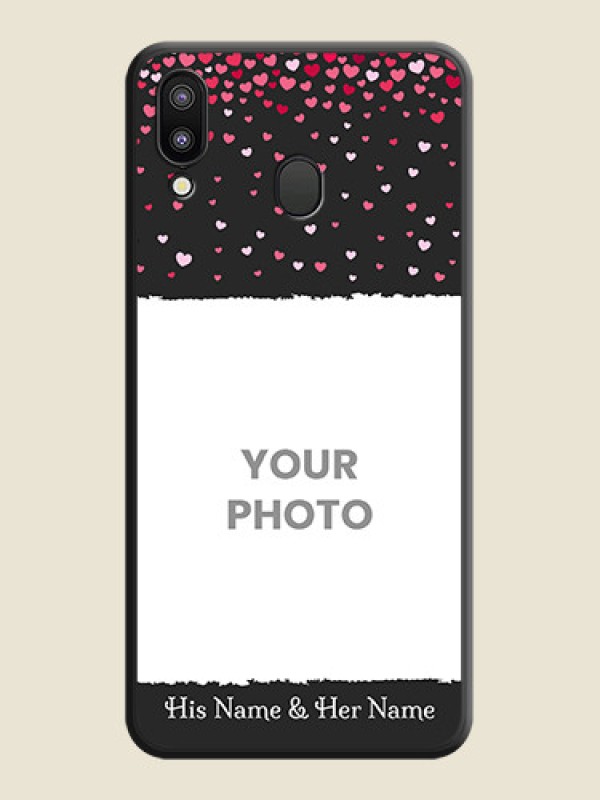 Custom Fall in Love with Your Partner  on Photo on Space Black Soft Matte Phone Cover - Galaxy M20 - alternate view