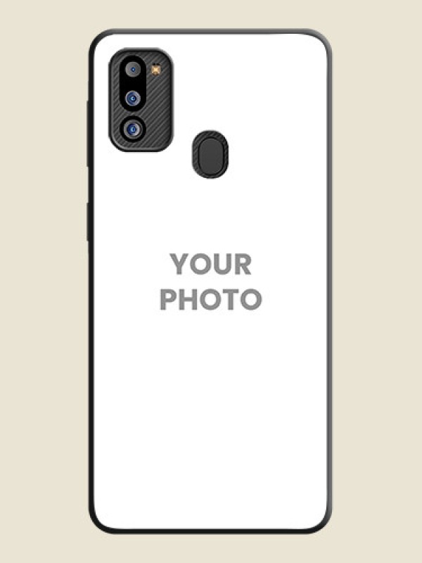 Custom Full Single Pic Upload On Space Black Personalized Soft Matte Phone Covers -Samsung Galaxy M21 2021 - alternate view