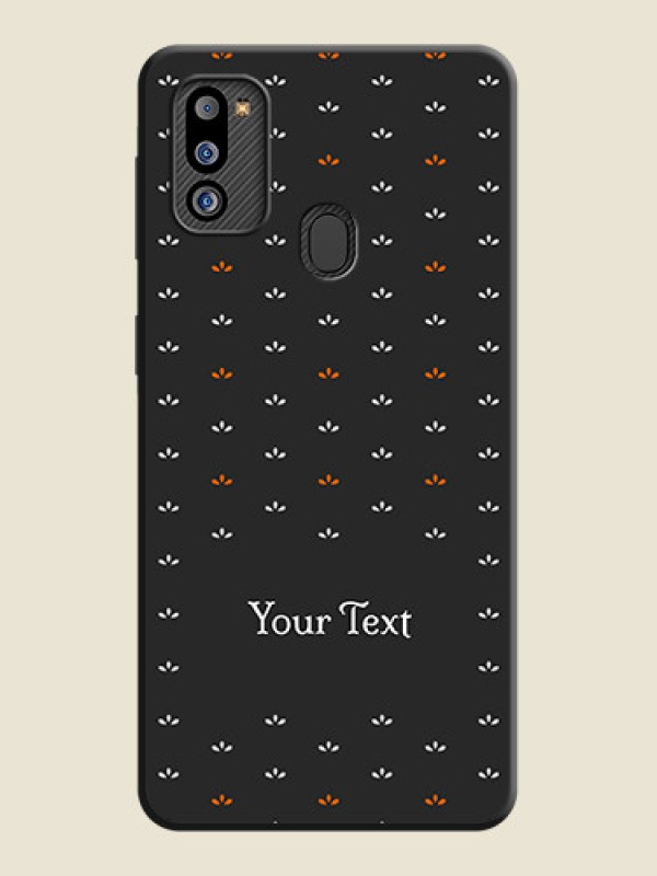 Custom Simple Pattern With Custom Text On Space Black Personalized Soft Matte Phone Covers -Samsung Galaxy M21 2021 - alternate view