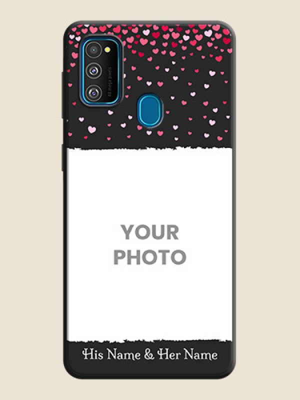 Custom Fall in Love with Your Partner  - Photo on Space Black Soft Matte Phone Cover - Galaxy M21 - alternate view