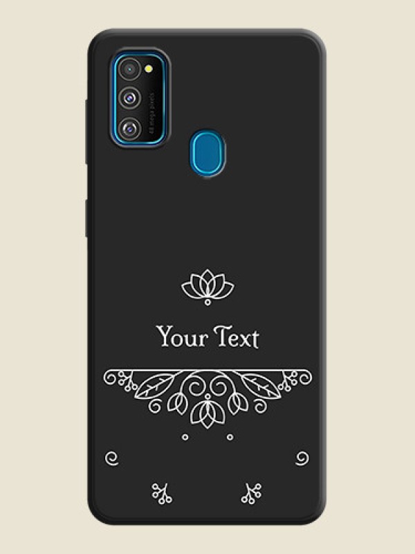 Custom Lotus Garden Custom Text On Space Black Personalized Soft Matte Phone Covers -Samsung Galaxy M21 - alternate view