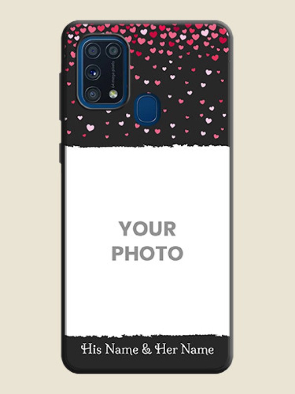 Custom Fall in Love with Your Partner  on Photo on Space Black Soft Matte Phone Cover - Galaxy M31 Prime Edfition - alternate view