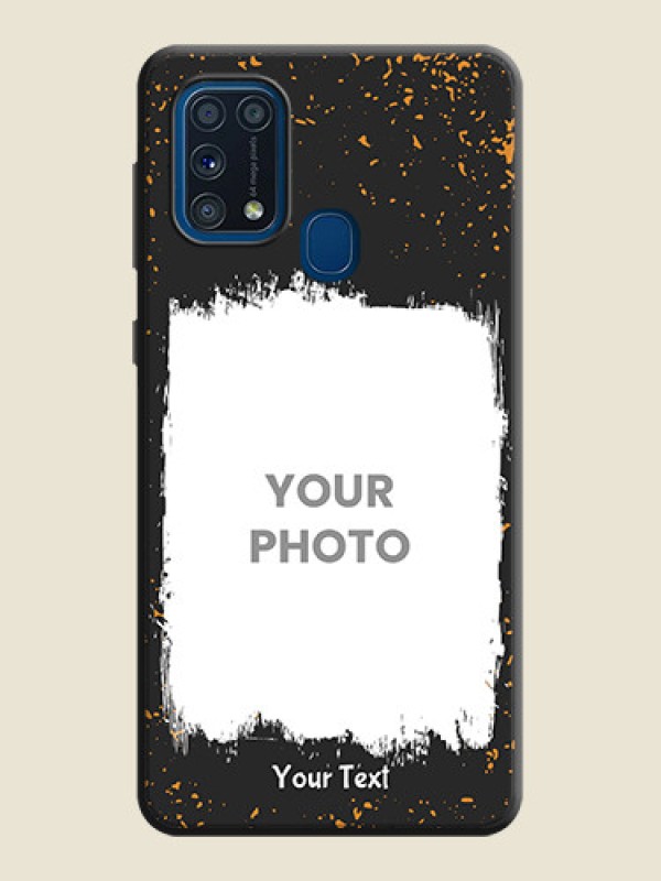 Custom Spray Free Design on Photo on Space Black Soft Matte Phone Cover - Galaxy M31 Prime Edfition - alternate view