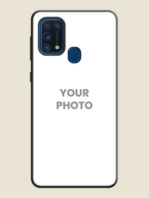Custom Full Single Pic Upload On Space Black Personalized Soft Matte Phone Covers -Samsung Galaxy M31 Prime Edition - alternate view