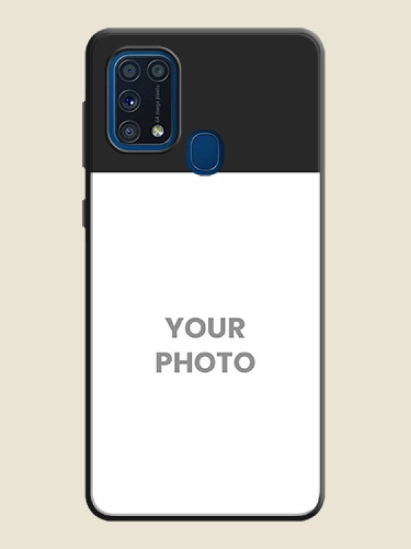 Custom Image Upload With Space Black Color On Custom Soft Matte Mobile Back Cover - Samsung Galaxy M31 Prime Edition - alternate view