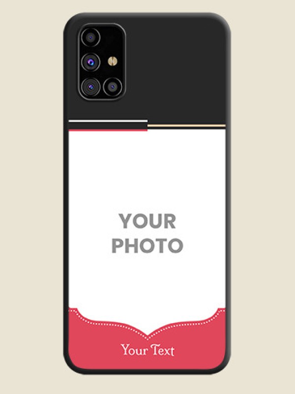 Custom Classic Plain Design with Name - Photo on Space Black Soft Matte Phone Cover - Galaxy M31s - alternate view