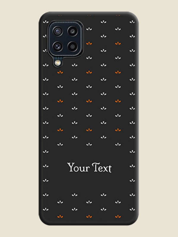Custom Simple Pattern With Custom Text On Space Black Personalized Soft Matte Phone Covers -Samsung Galaxy M32 4G Prime Edition - alternate view