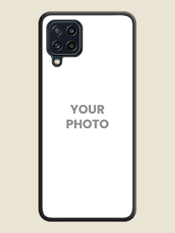 Custom Full Single Pic Upload On Space Black Personalized Soft Matte Phone Covers -Samsung Galaxy M32 4G - alternate view