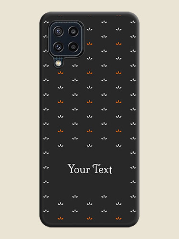 Custom Simple Pattern With Custom Text On Space Black Personalized Soft Matte Phone Covers -Samsung Galaxy M32 4G - alternate view