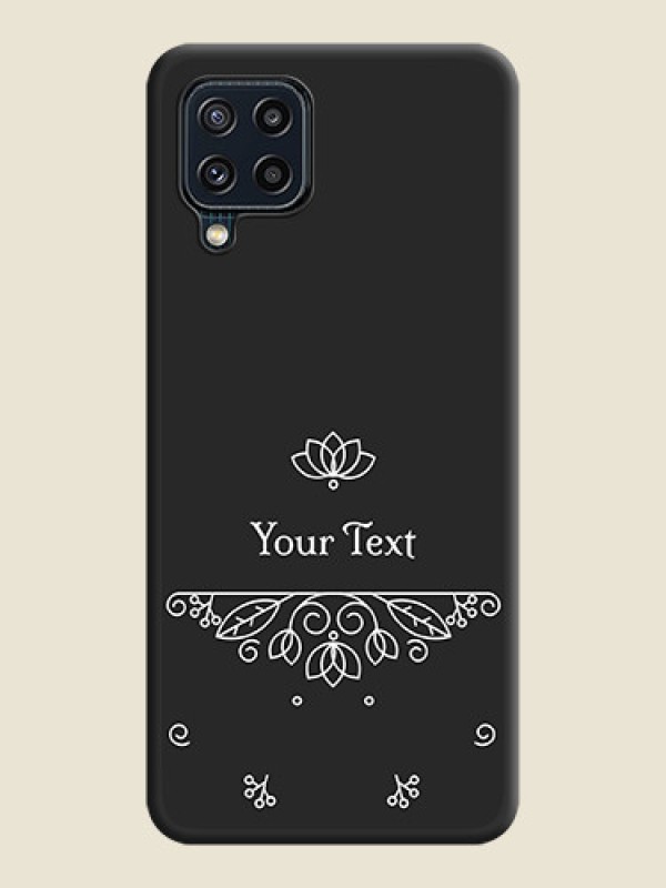 Custom Lotus Garden Custom Text On Space Black Personalized Soft Matte Phone Covers -Samsung Galaxy M32 4G - alternate view