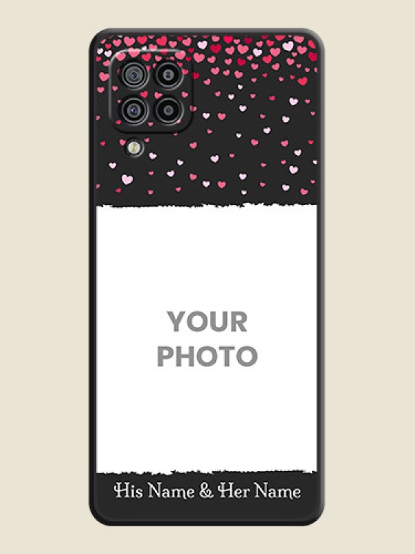 Custom Fall in Love with Your Partner  on Photo on Space Black Soft Matte Phone Cover - Galaxy M32 - alternate view
