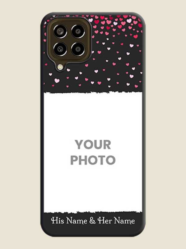 Custom Fall in Love with Your Partner  on Photo on Space Black Soft Matte Phone Cover - Galaxy M33 5G - alternate view