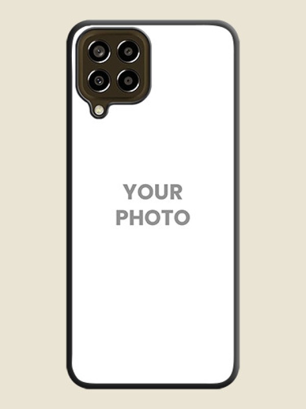 Custom Full Single Pic Upload On Space Black Personalized Soft Matte Phone Covers -Samsung Galaxy M33 5G - alternate view