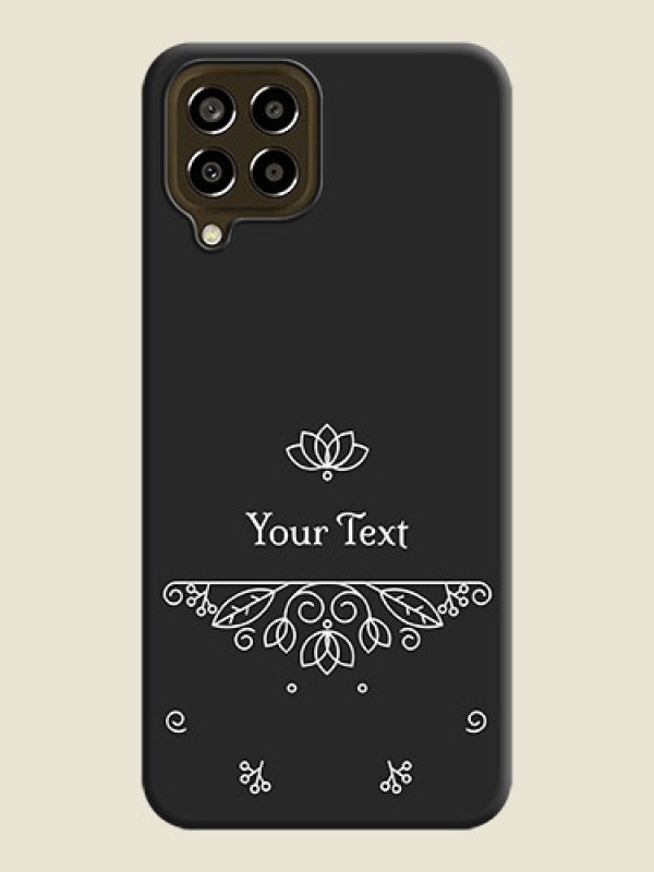 Custom Lotus Garden Custom Text On Space Black Personalized Soft Matte Phone Covers -Samsung Galaxy M33 5G - alternate view