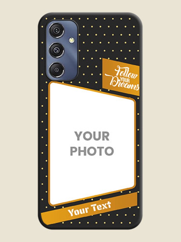 Custom Follow Your Dreams with White Dots on Space Black Custom Soft Matte Phone Cases - Galaxy M34 5G - alternate view