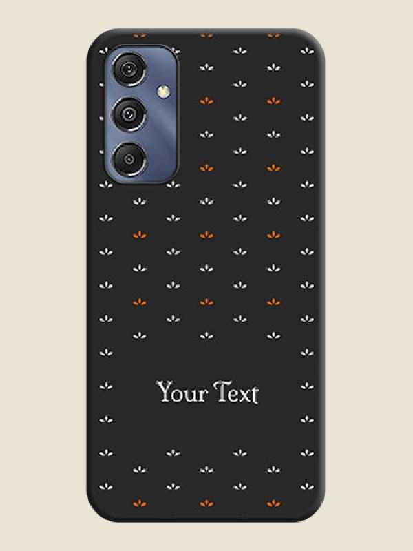 Custom Simple Pattern With Custom Text On Space Black Personalized Soft Matte Phone Covers - Galaxy M34 5G - alternate view