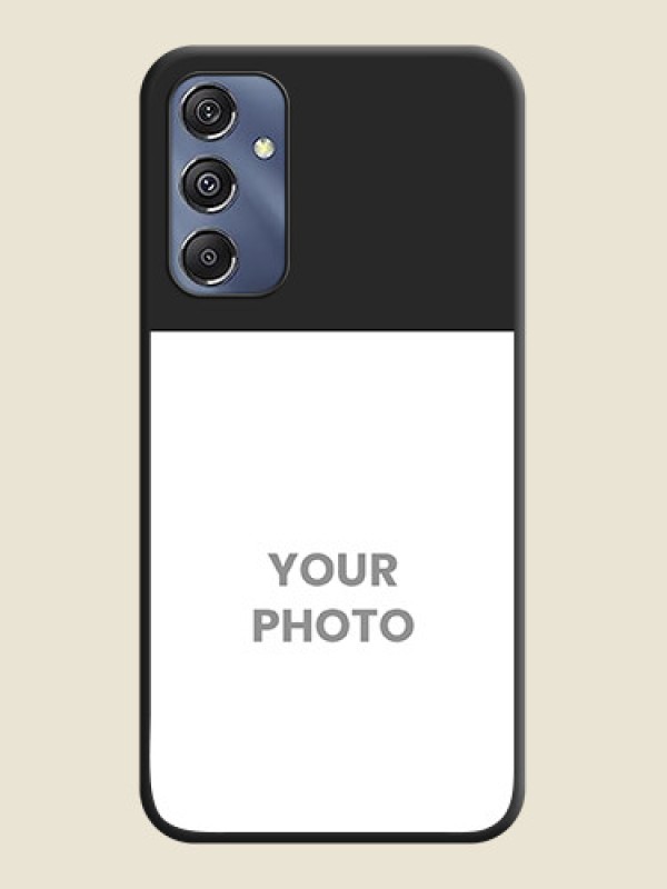 Custom Image Upload With Space Black Color On Custom Soft Matte Mobile Back Cover - Samsung Galaxy M34 5G - alternate view