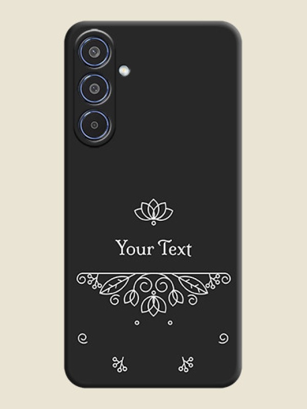 Custom Lotus Garden Custom Text On Space Black Custom Soft Matte Mobile Back Cover - Samsung Galaxy M35 5G - alternate view