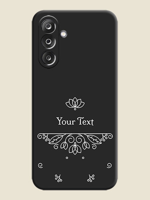 Custom Lotus Garden Custom Text On Space Black Custom Soft Matte Mobile Back Cover - Samsung Galaxy M36 5G - alternate view
