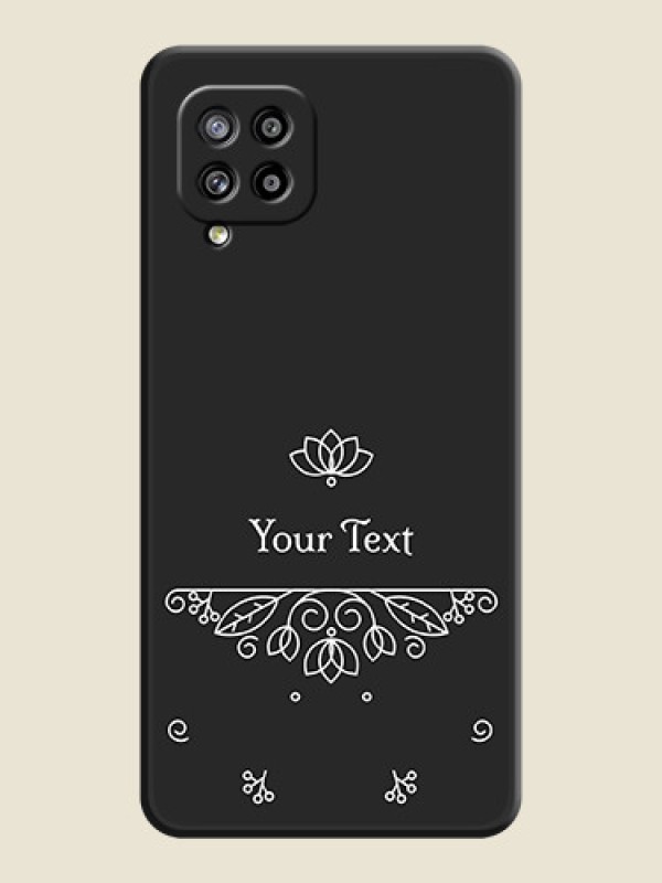 Custom Lotus Garden Custom Text On Space Black Personalized Soft Matte Phone Covers -Samsung Galaxy M42 5G - alternate view