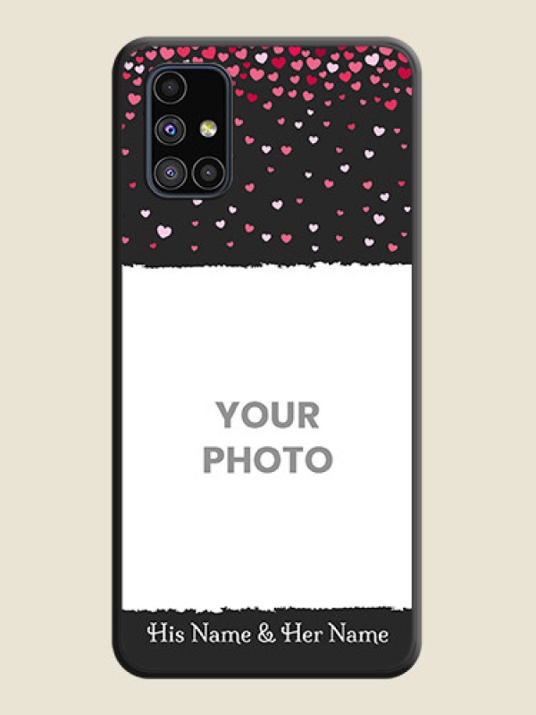 Custom Fall in Love with Your Partner  on Photo on Space Black Soft Matte Phone Cover - Galaxy M51 - alternate view