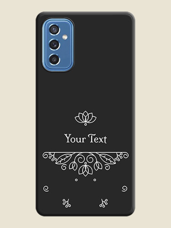 Custom Lotus Garden Custom Text On Space Black Personalized Soft Matte Phone Covers -Samsung Galaxy M52 5G - alternate view