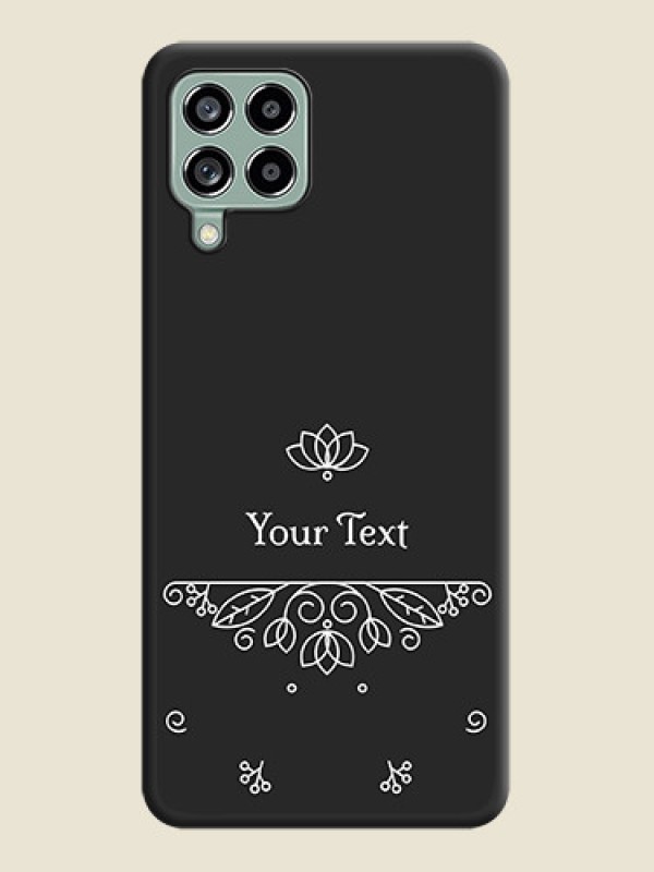 Custom Lotus Garden Custom Text On Space Black Personalized Soft Matte Phone Covers -Samsung Galaxy M53 5G - alternate view