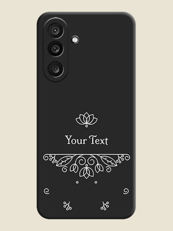 Custom Lotus Garden Custom Text On Space Black Custom Soft Matte Mobile Back Cover - Samsung Galaxy M56 5G - alternate view