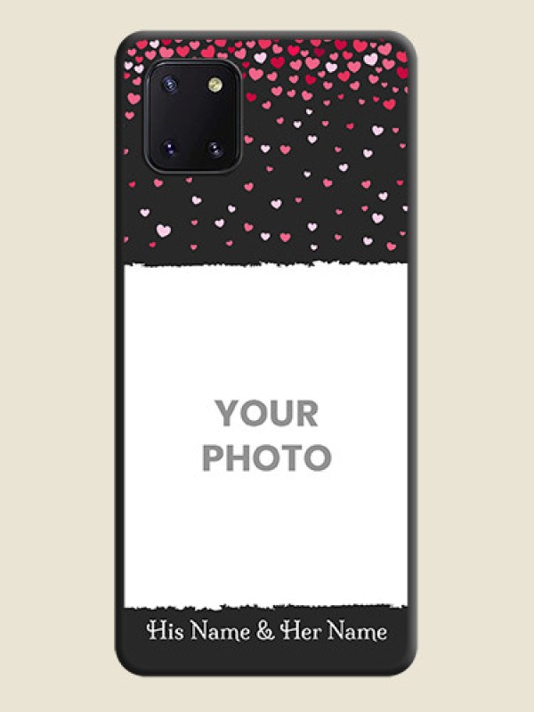 Custom Fall in Love with Your Partner  on Photo on Space Black Soft Matte Phone Cover - Galaxy Note 10 Lite - alternate view
