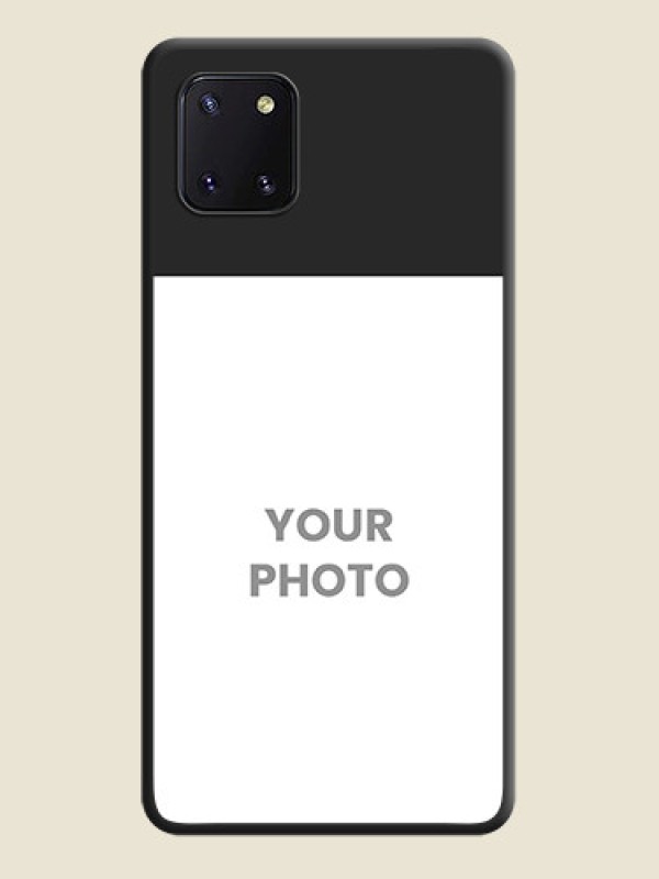 Custom Image Upload With Space Black Color On Custom Soft Matte Mobile Back Cover - Samsung Galaxy Note 10 Lite - alternate view