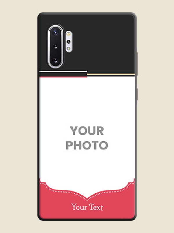 Custom Classic Plain Design with Name - Photo on Space Black Soft Matte Phone Cover - Galaxy Note 10 Plus - alternate view