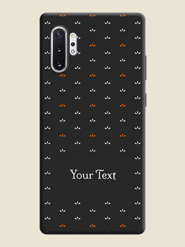 Custom Simple Pattern With Custom Text On Space Black Personalized Soft Matte Phone Covers -Samsung Galaxy Note 10 Plus - alternate view