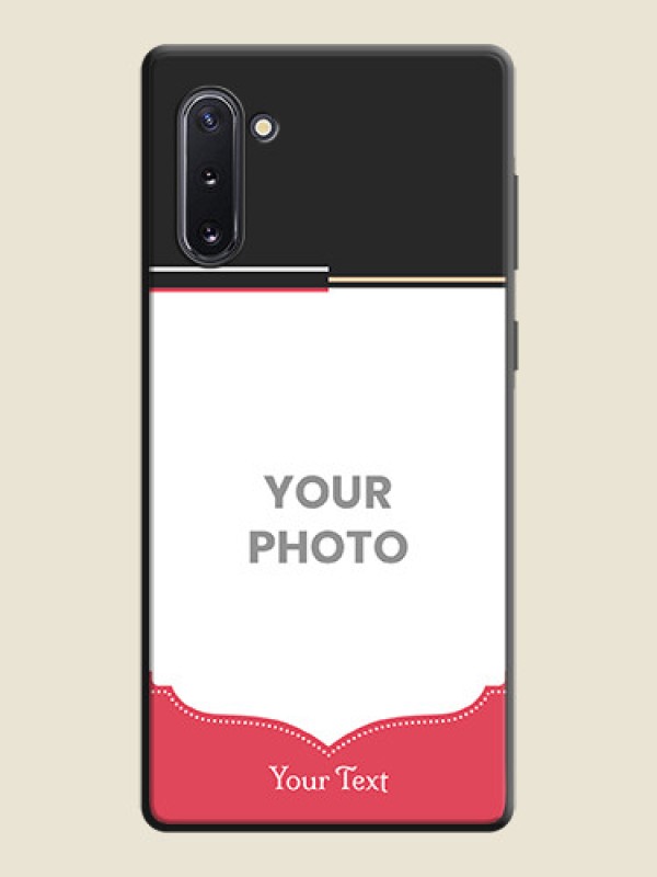 Custom Classic Plain Design with Name - Photo on Space Black Soft Matte Phone Cover - Galaxy Note 10 - alternate view