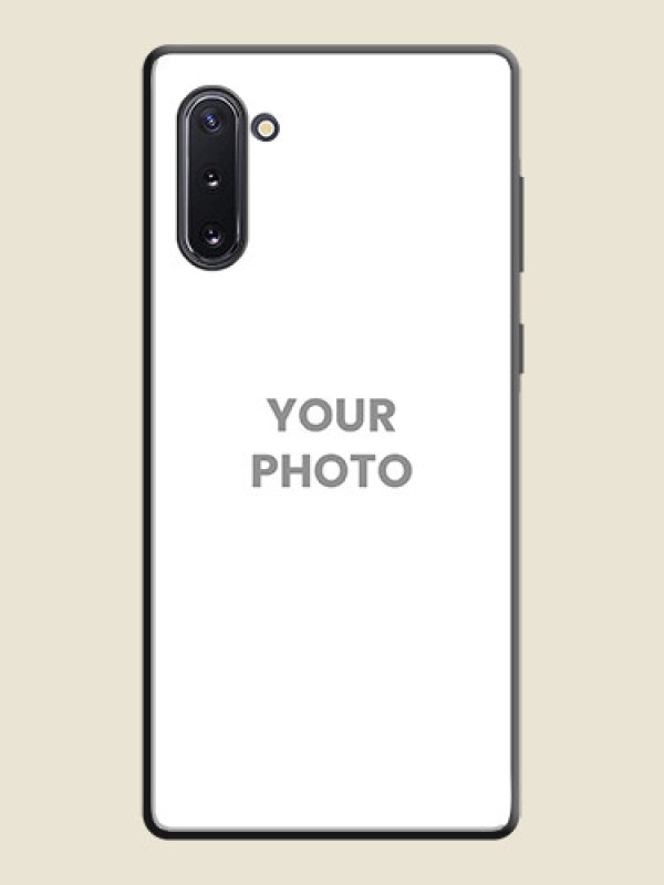 Custom Full Single Pic Upload On Space Black Personalized Soft Matte Phone Covers -Samsung Galaxy Note 10 - alternate view