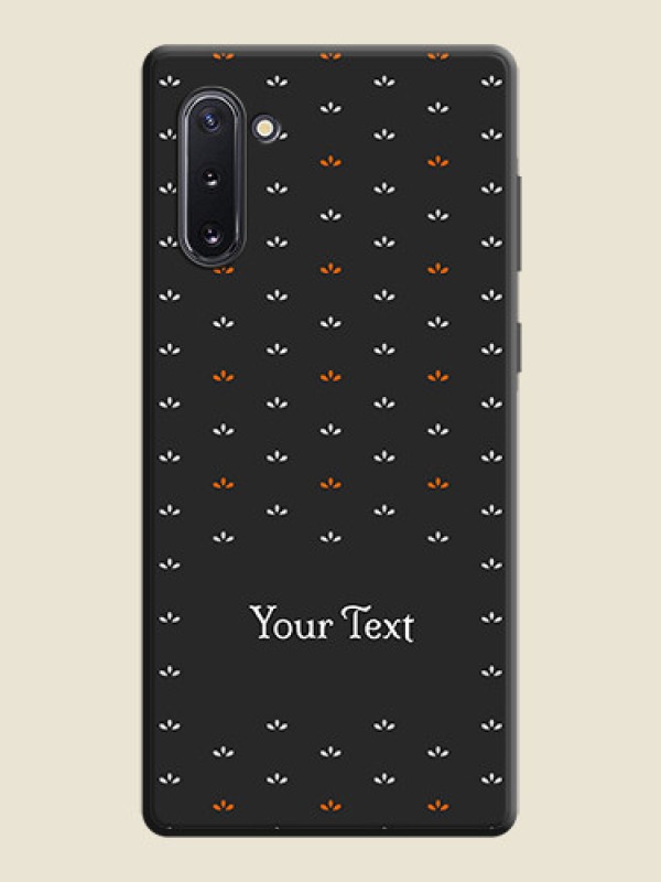 Custom Simple Pattern With Custom Text On Space Black Personalized Soft Matte Phone Covers -Samsung Galaxy Note 10 - alternate view