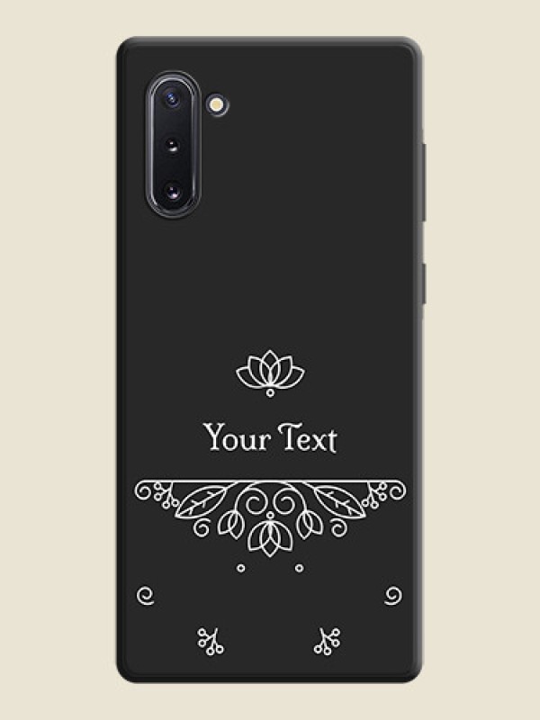 Custom Lotus Garden Custom Text On Space Black Personalized Soft Matte Phone Covers -Samsung Galaxy Note 10 - alternate view