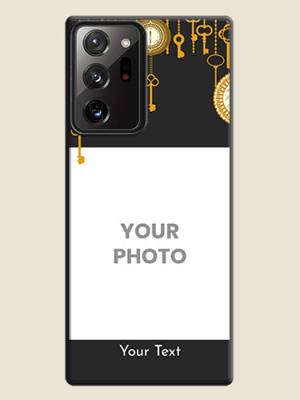 Custom Decorative Design with Text on Space Black Custom Soft Matte Back Cover - Galaxy Note 20 Ultra - alternate view