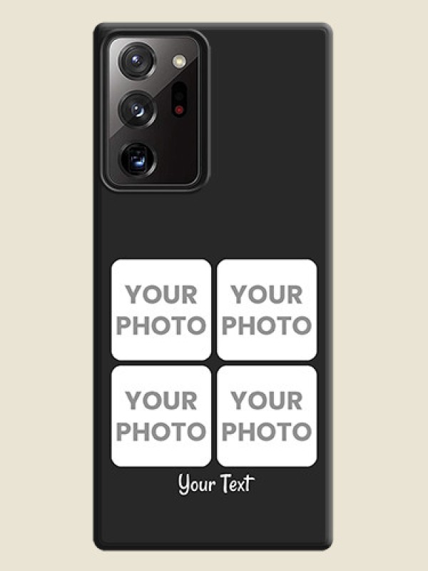 Custom Floral Art with 6 Image Holder - Photo on Space Black Soft Matte Mobile Case - Galaxy Note 20 Ultra - alternate view