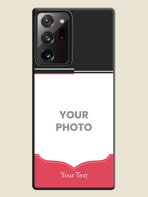 Custom Classic Plain Design with Name - Photo on Space Black Soft Matte Phone Cover - Galaxy Note 20 Ultra - alternate view