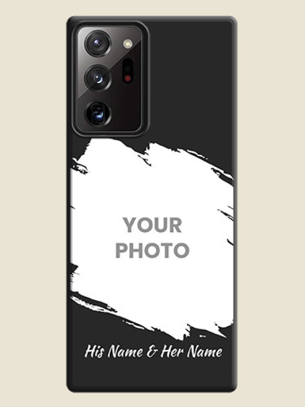 Custom Grunge Brush Strokes - Photo on Space Black Soft Matte Back Cover - Galaxy Note 20 Ultra - alternate view