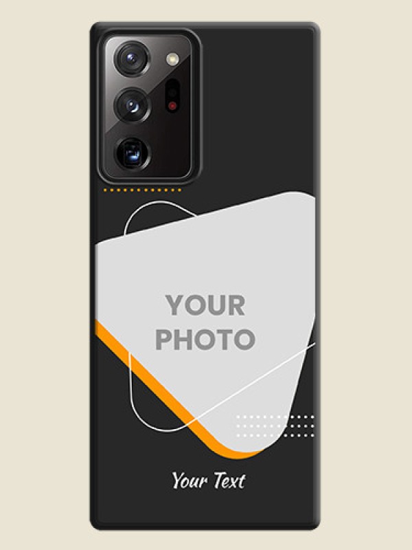 Custom Yellow Triangle - Photo on Space Black Soft Matte Phone Cover - Galaxy Note 20 Ultra - alternate view