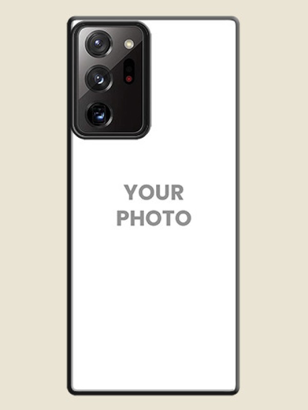 Custom Full Single Pic Upload On Space Black Personalized Soft Matte Phone Covers -Samsung Galaxy Note 20 Ultra - alternate view