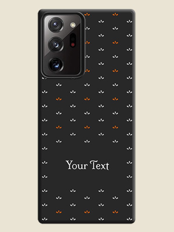 Custom Simple Pattern With Custom Text On Space Black Personalized Soft Matte Phone Covers -Samsung Galaxy Note 20 Ultra - alternate view