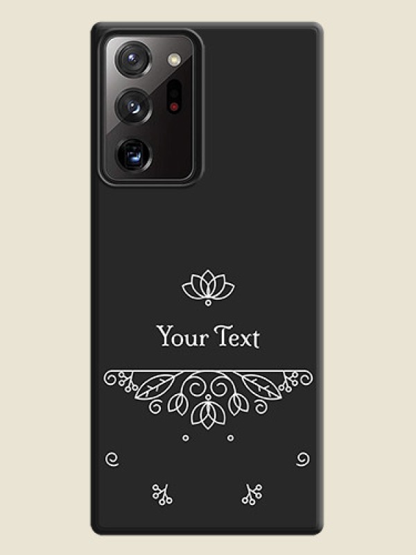 Custom Lotus Garden Custom Text On Space Black Personalized Soft Matte Phone Covers -Samsung Galaxy Note 20 Ultra - alternate view