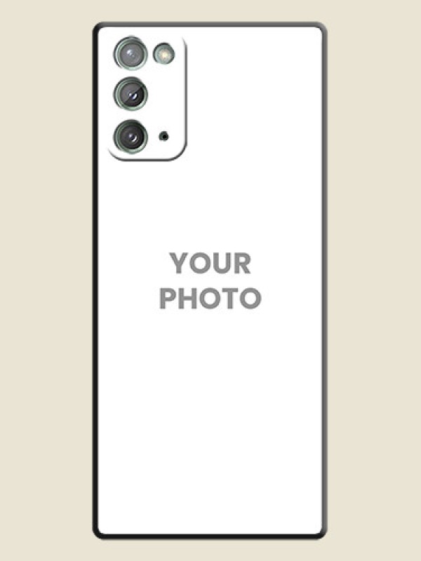 Custom Full Single Pic Upload On Space Black Personalized Soft Matte Phone Covers -Samsung Galaxy Note 20 - alternate view
